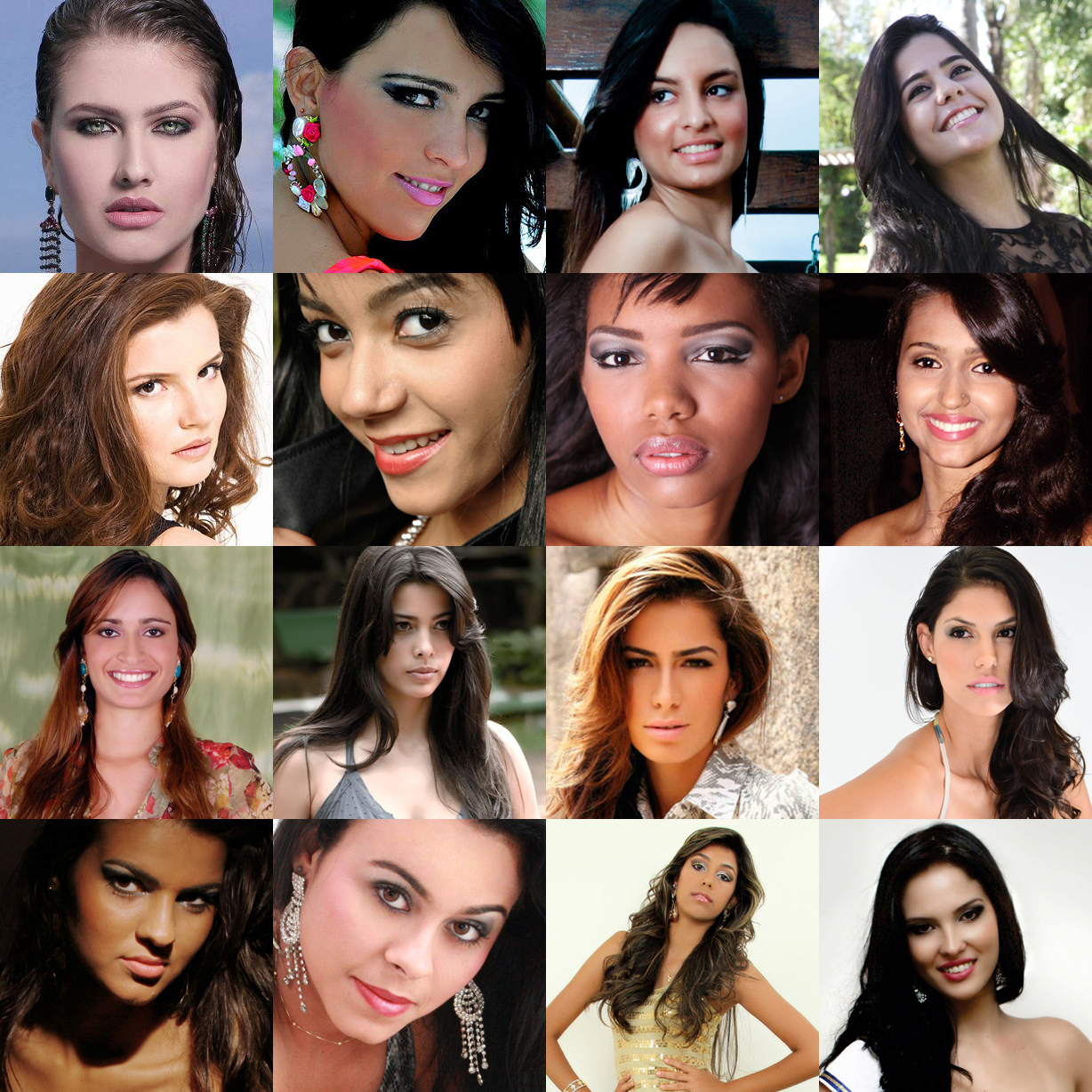 Meet the 16 official candidates for the title of Miss Goias 2012!